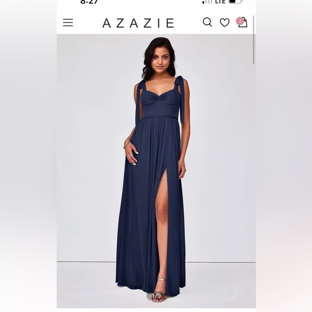Azazie Navy Bridesmaid Dress